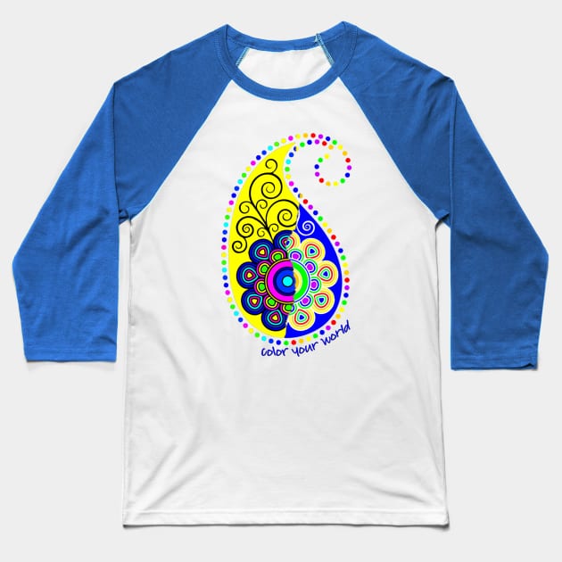 Color your World Baseball T-Shirt by AlondraHanley